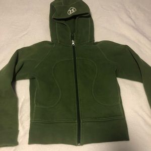 Green Lululemon zipper hoodie - small/6
